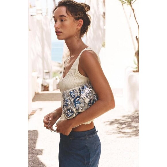 ZARA BEADED CLUTCH - Picture 2 of 5